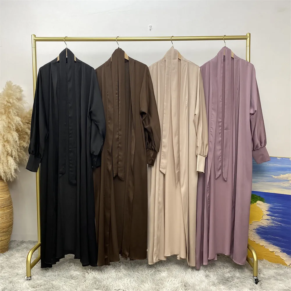 1975 plain muslim abaya cardigan dress