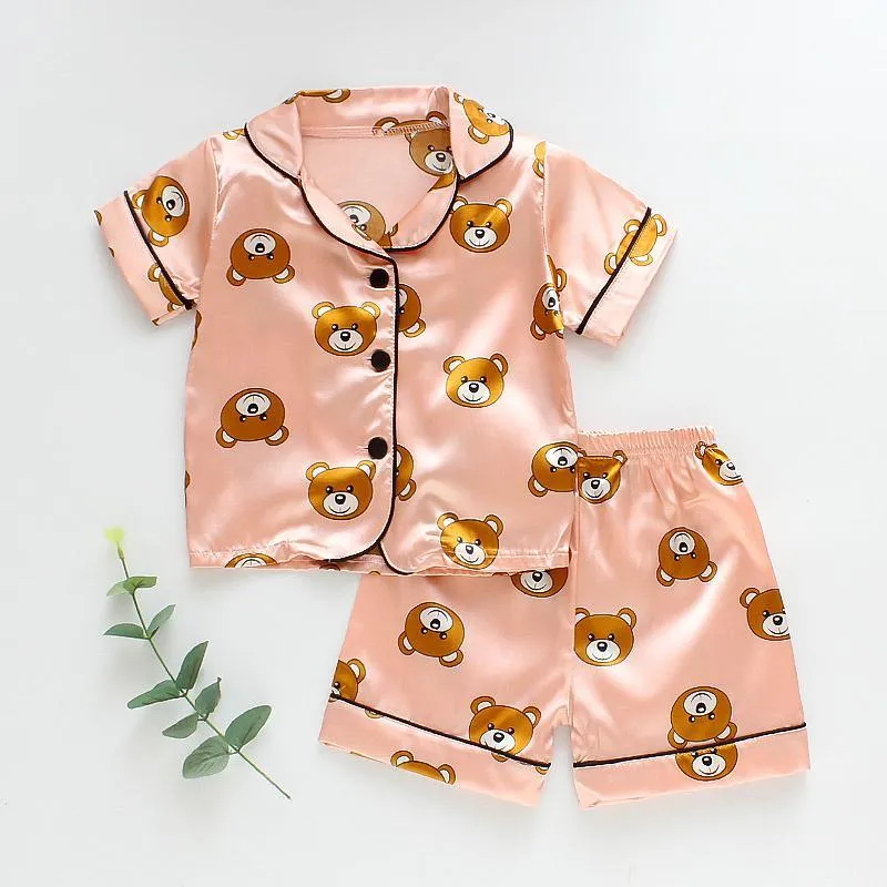 2-piece Animal Pattern Pajamas for Toddler Boy