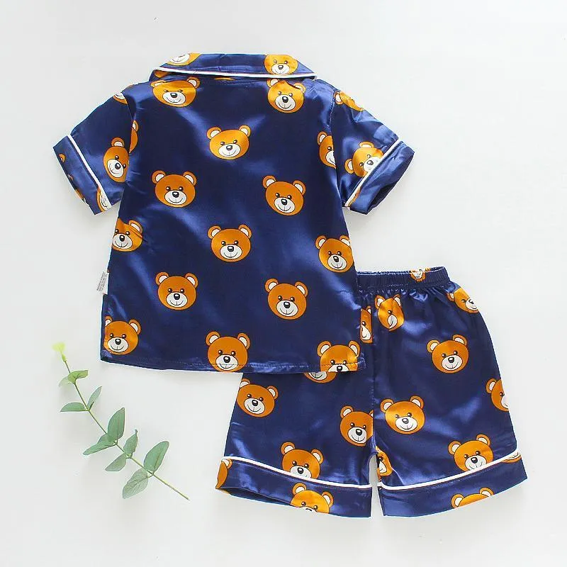 2-piece Animal Pattern Pajamas for Toddler Boy