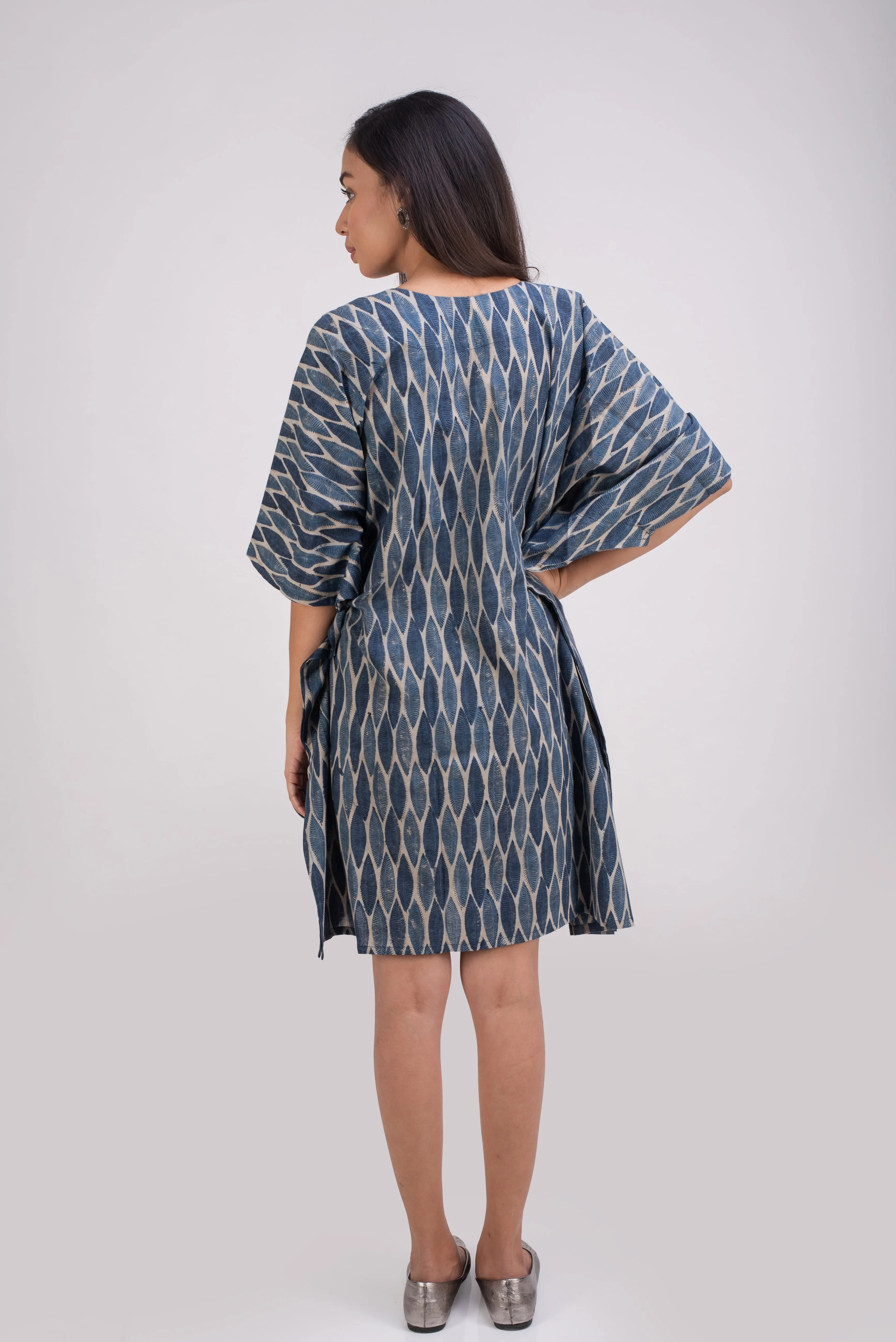 510-108  Whitelotus "Sony" kaftan knee length Women's Dress