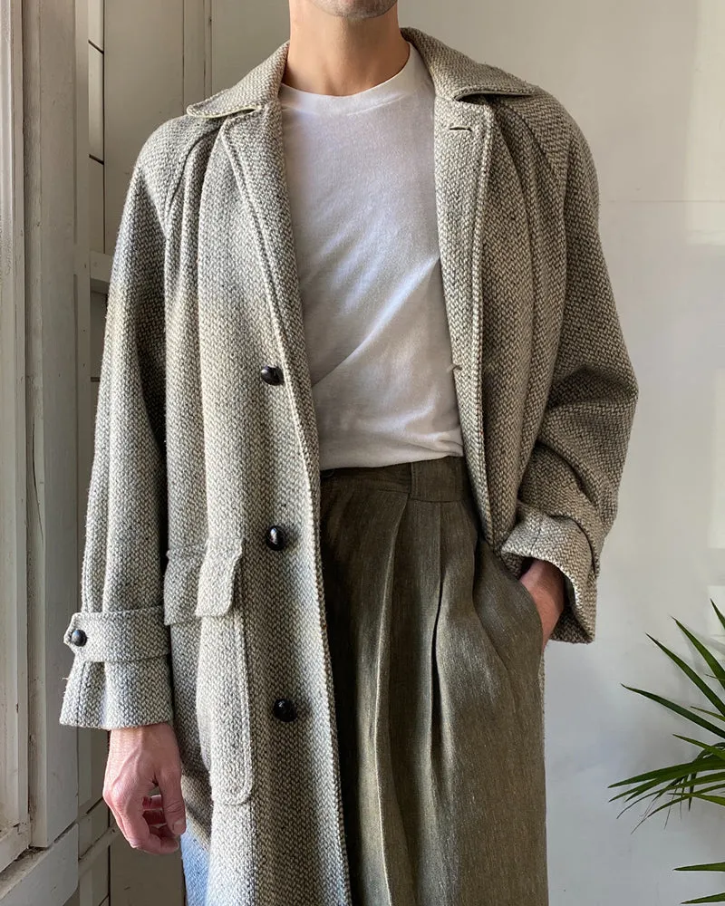 80s YSL Wool Overcoat | M-L