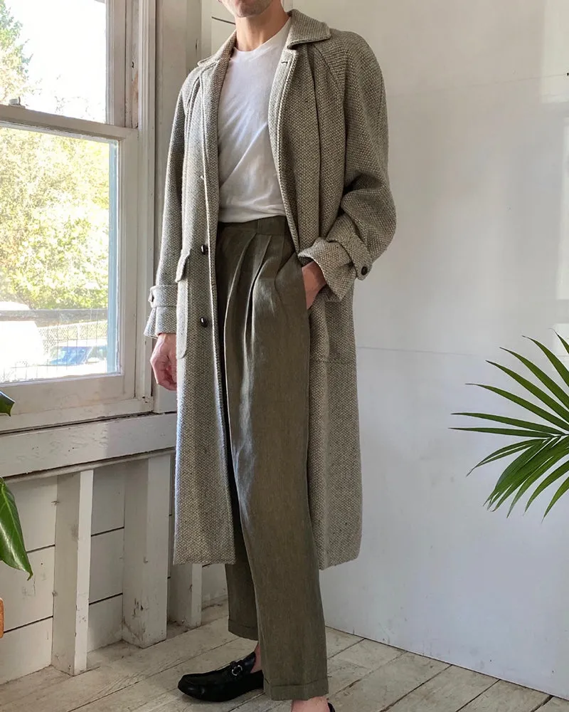 80s YSL Wool Overcoat | M-L