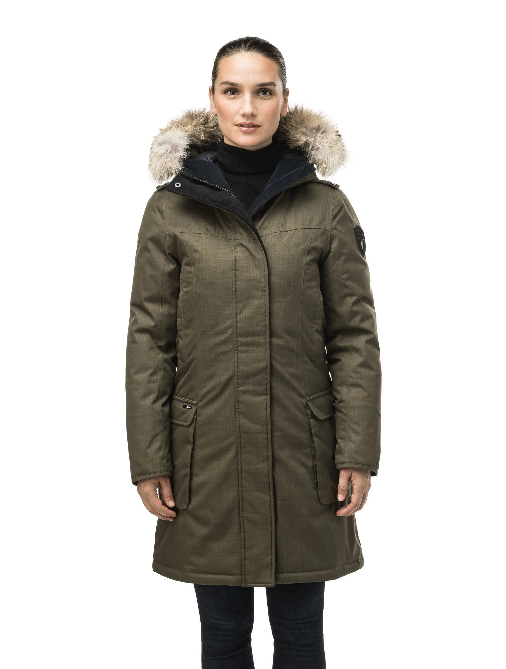 Abby Women's Thigh Length Parka