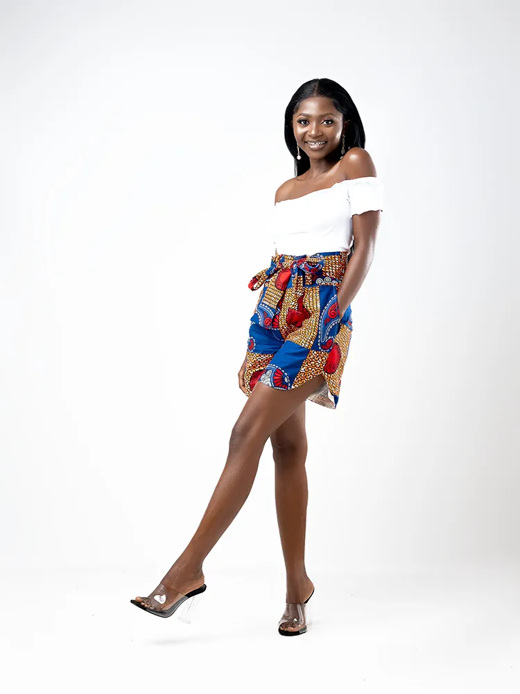 African Print Kiara shorts