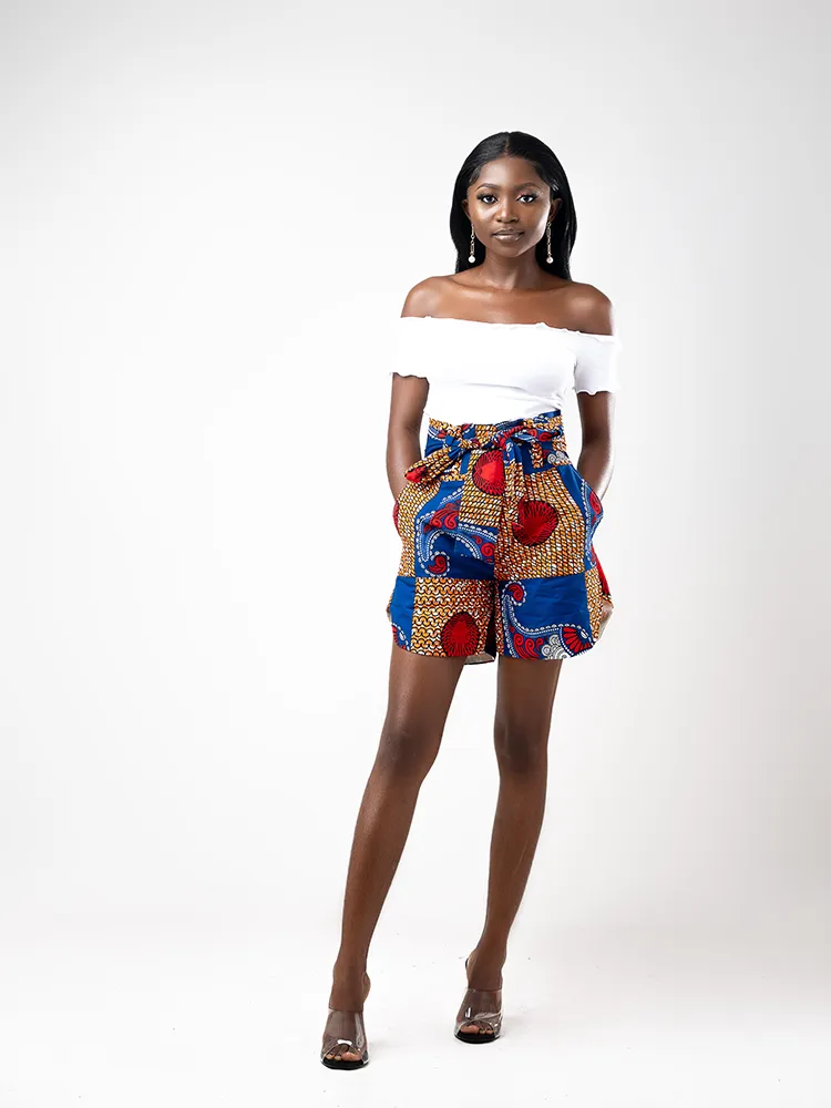 African Print Kiara shorts