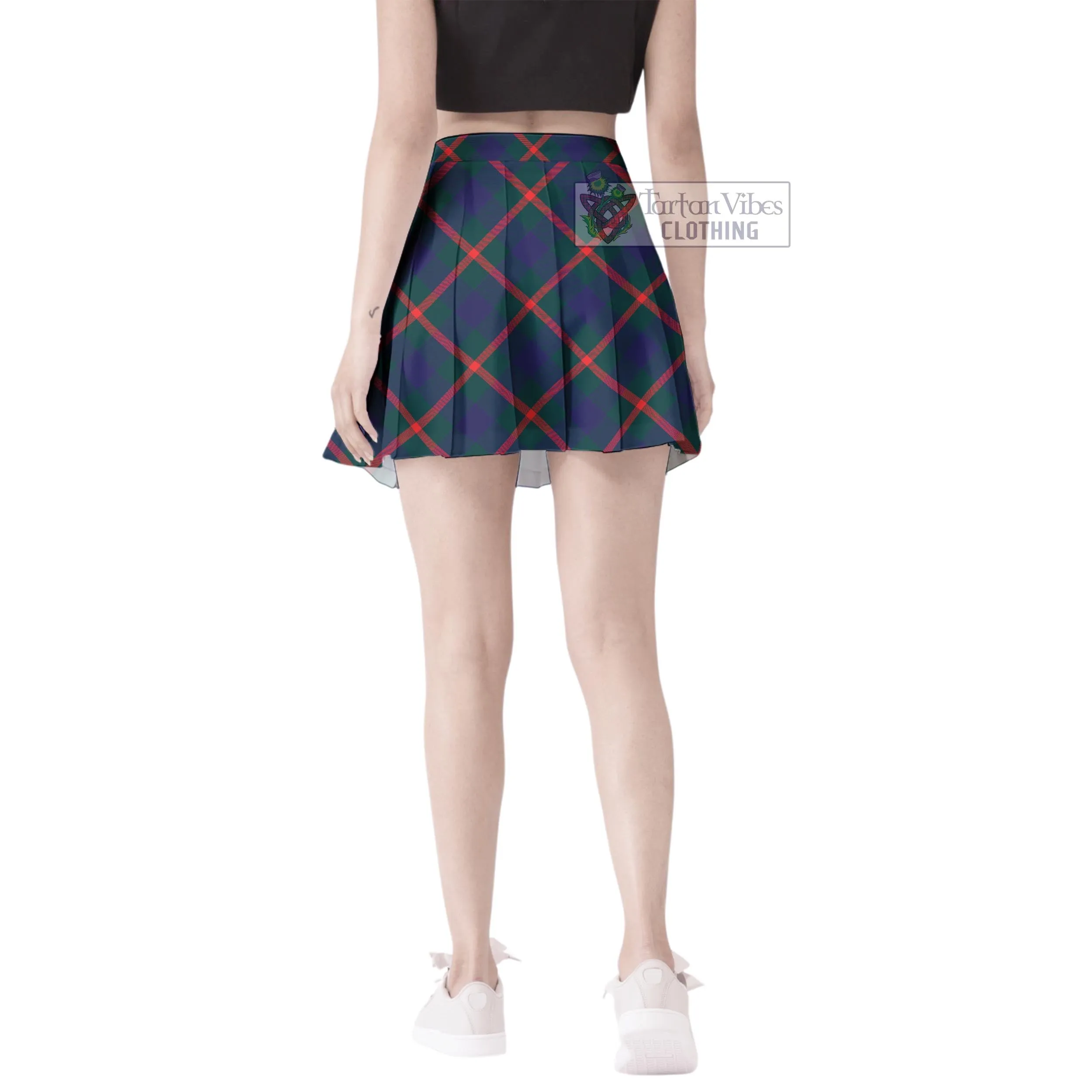 Agnew Tartan Women's Plated Mini Skirt