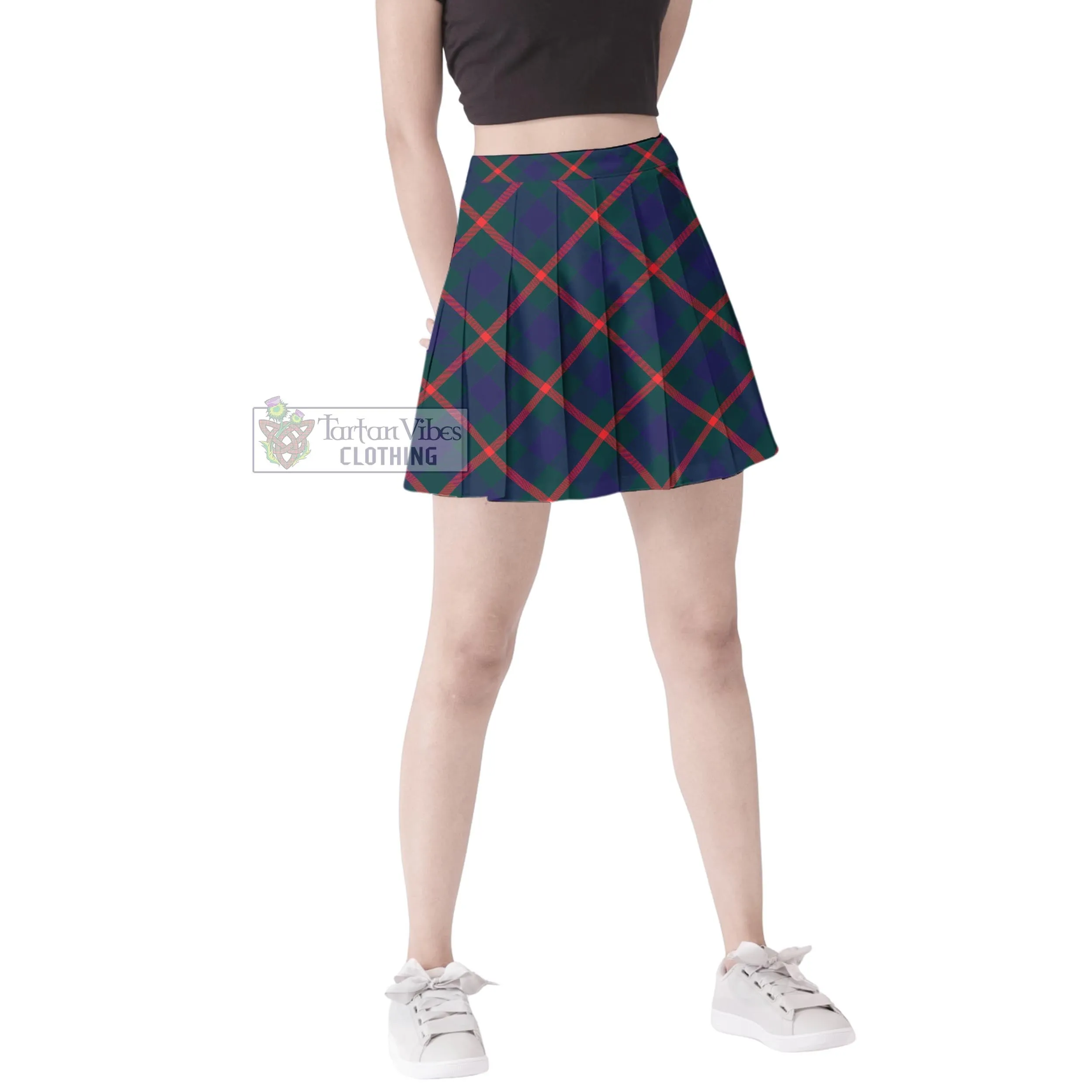 Agnew Tartan Women's Plated Mini Skirt