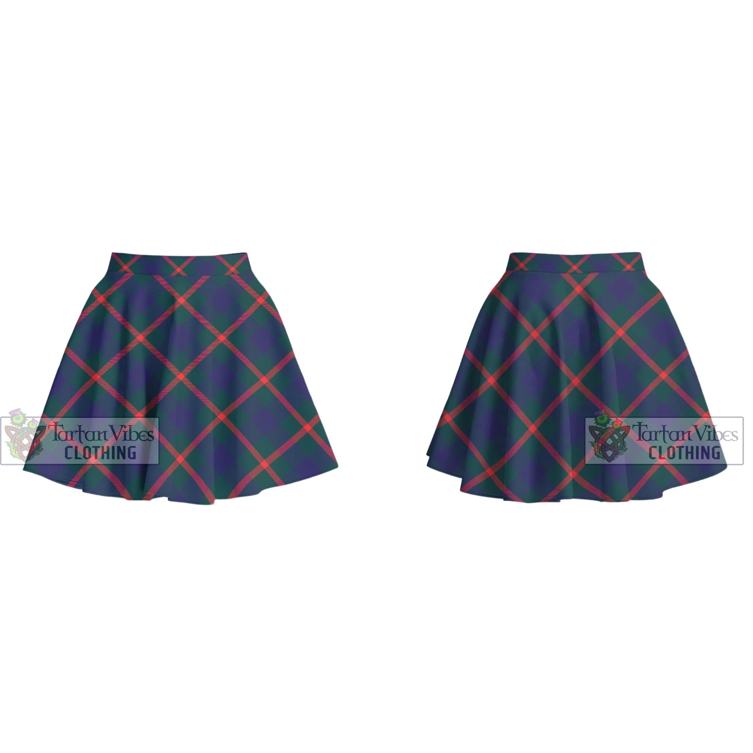 Agnew Tartan Women's Plated Mini Skirt