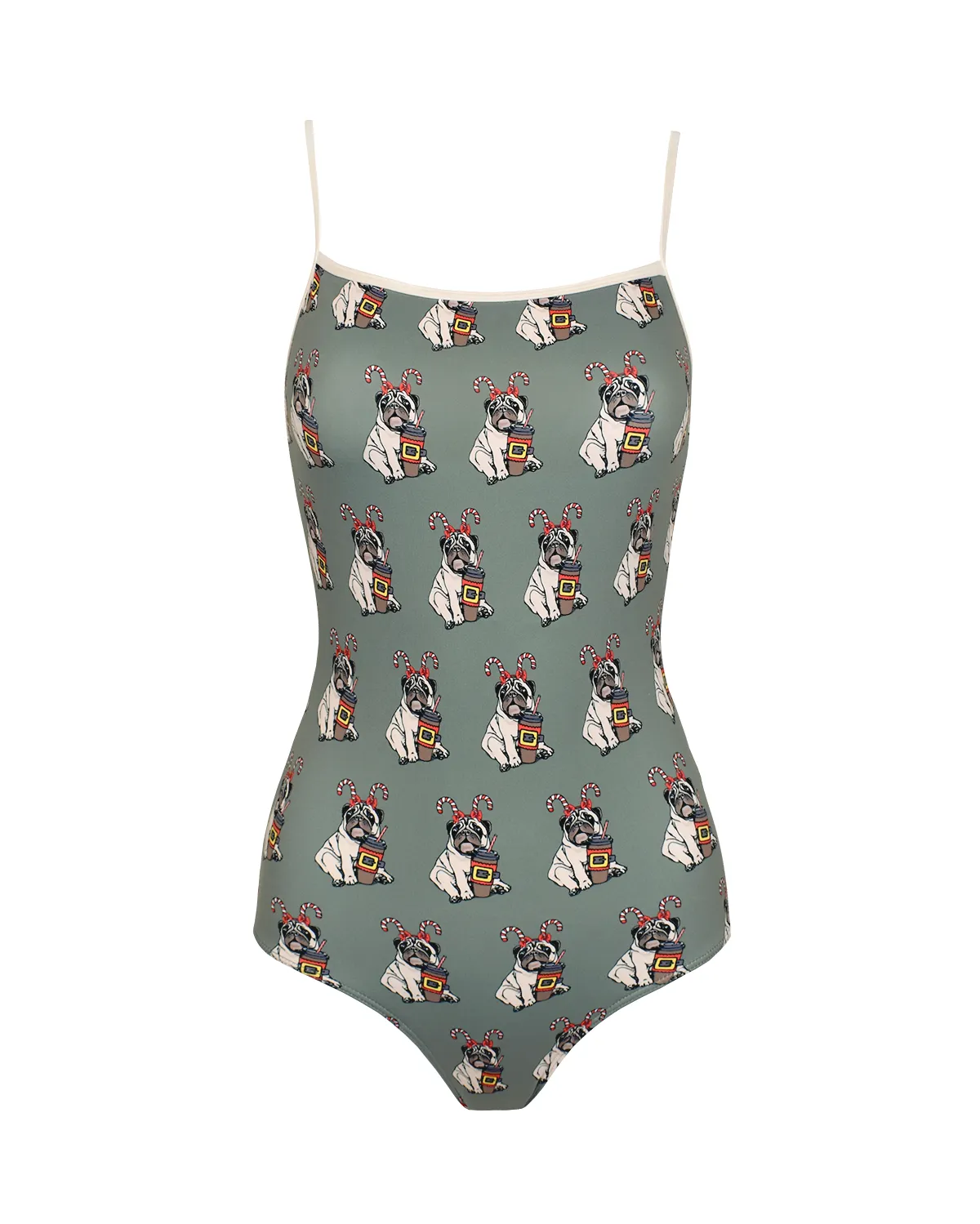 Aisling Kids Coffee Pugs Leotard RTW