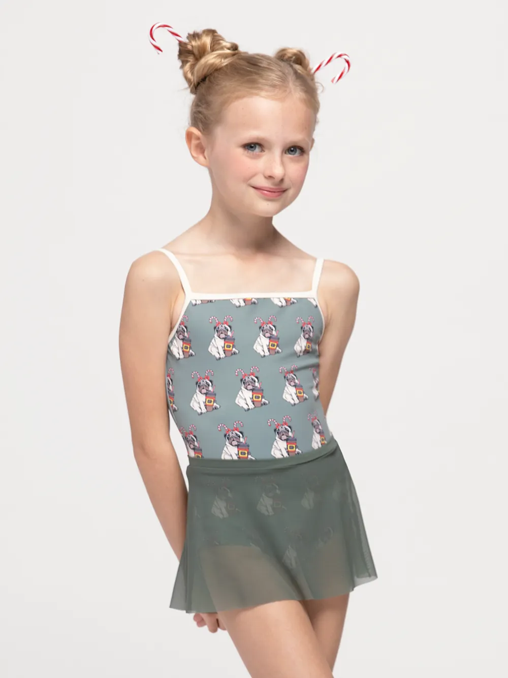 Aisling Kids Coffee Pugs Leotard RTW