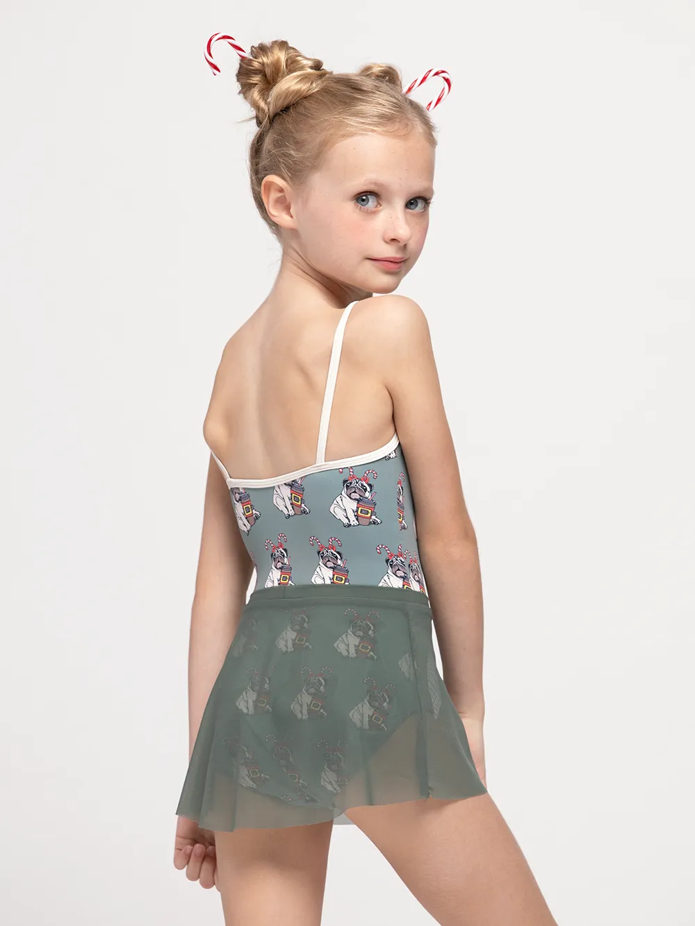 Aisling Kids Coffee Pugs Leotard RTW