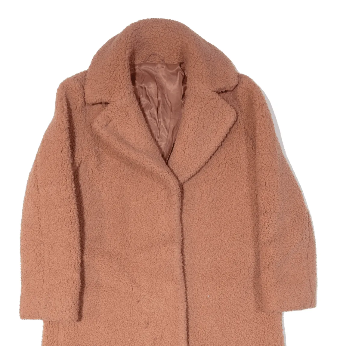 & OTHER STORIES Overcoat Fleece Coat Pink Womens M