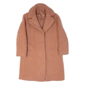 & OTHER STORIES Overcoat Fleece Coat Pink Womens M