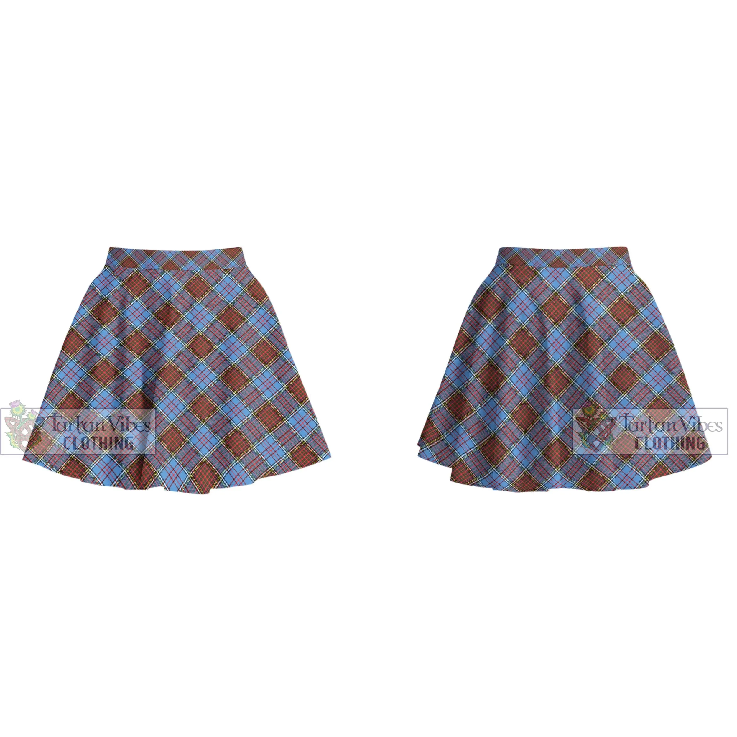 Anderson Modern Tartan Women's Plated Mini Skirt