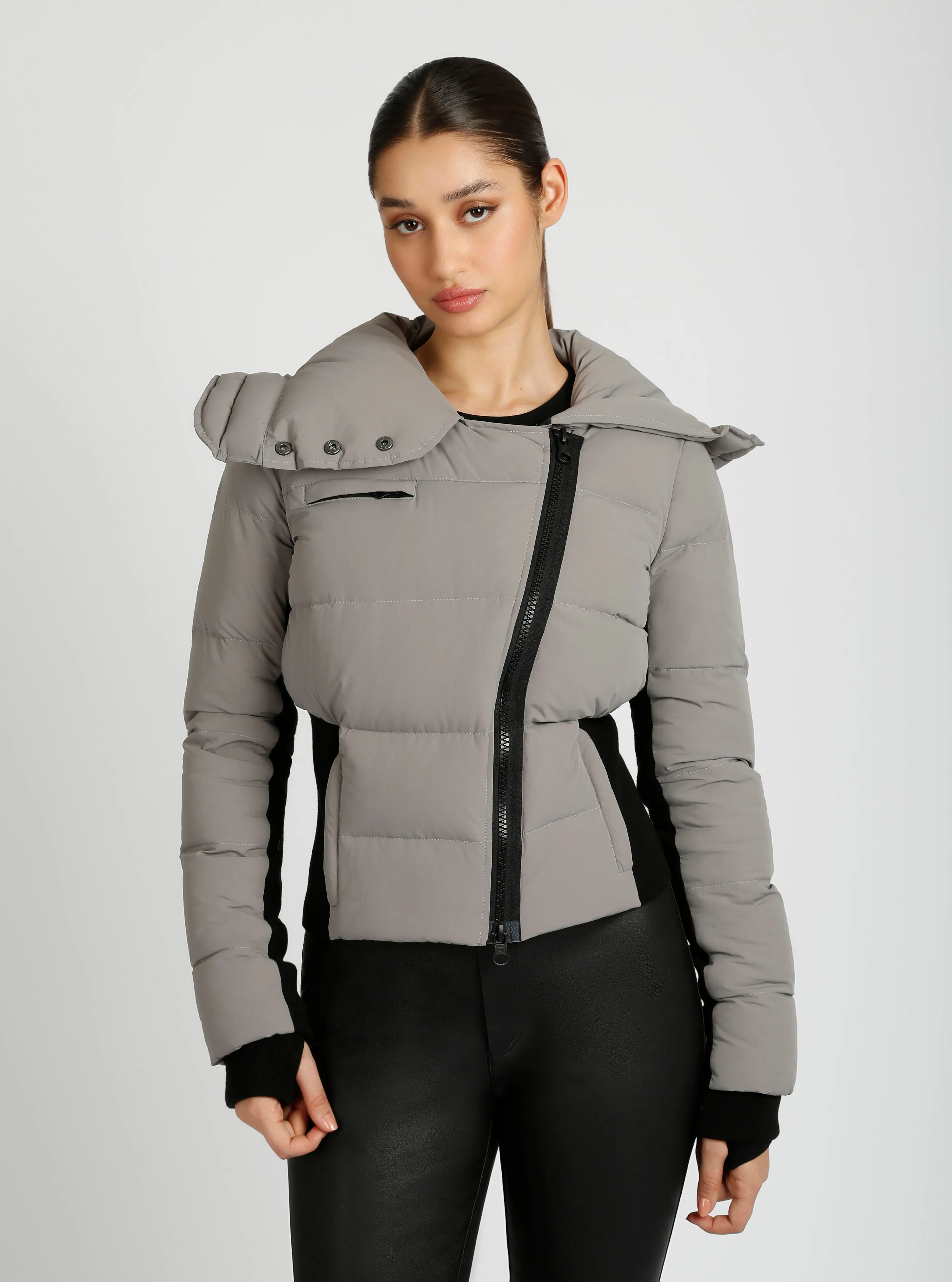 Asymmetrical Puffer Jacket