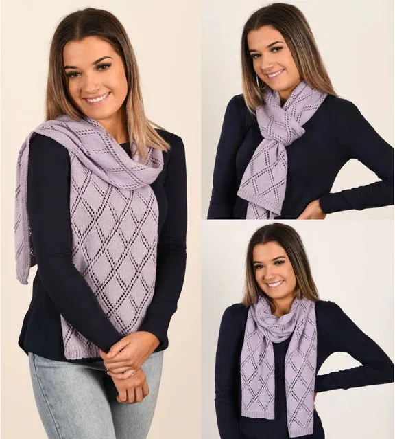 Baby Supremo Diamond Scarf knit kit