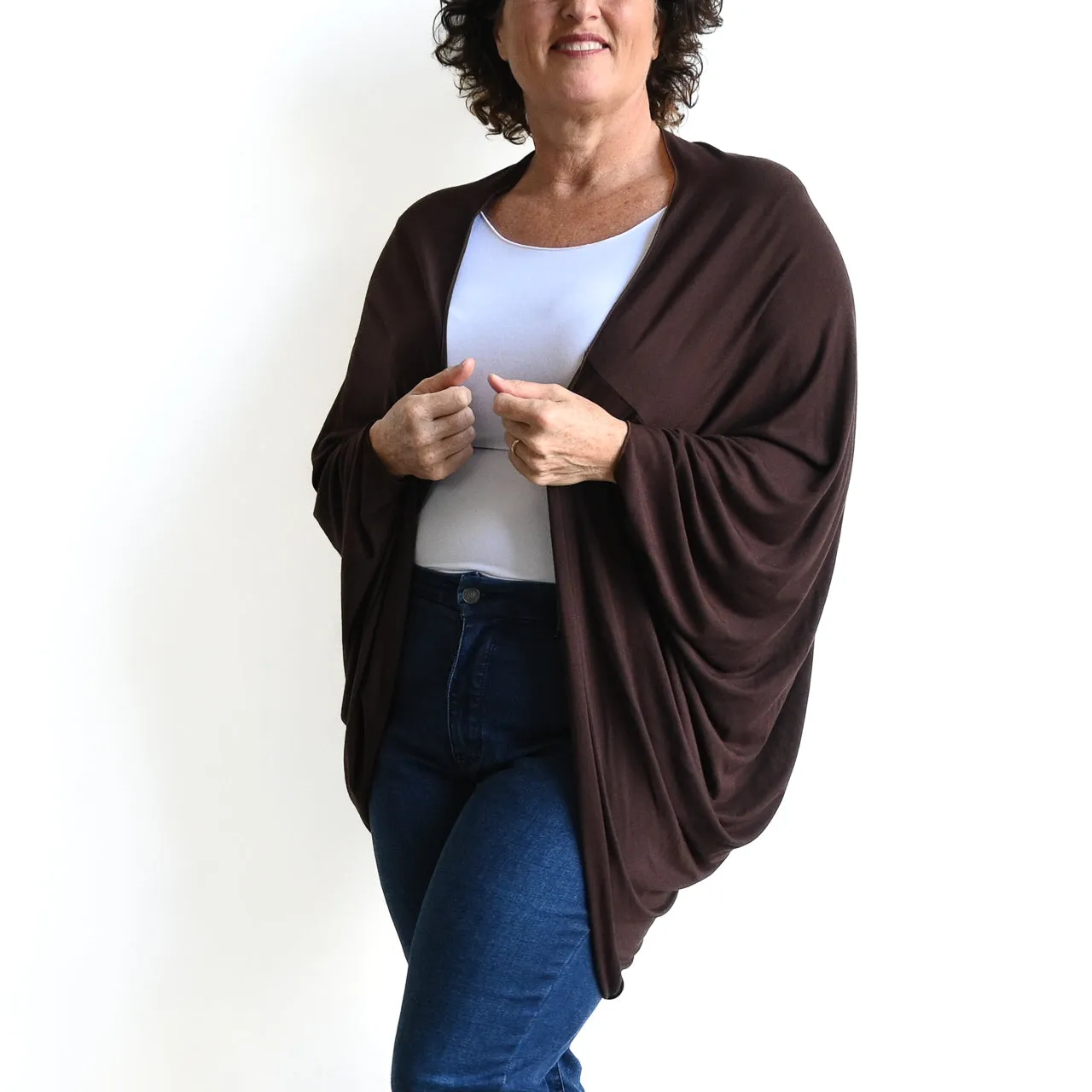 Bamboo Cocoon Cardigan Top