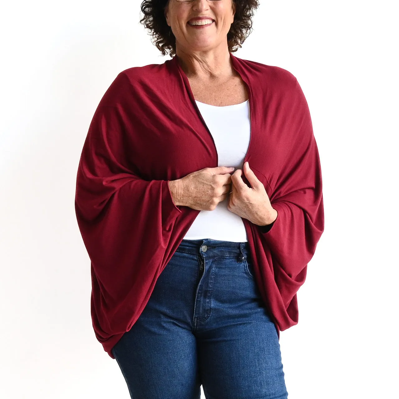 Bamboo Cocoon Cardigan Top