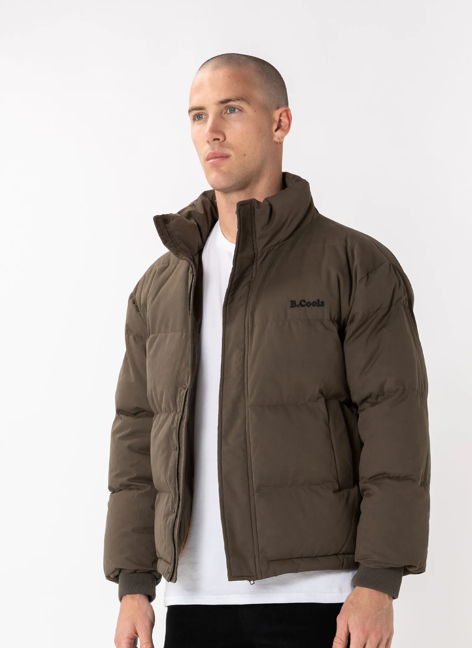 B.Cools Puffer Jacket Olive