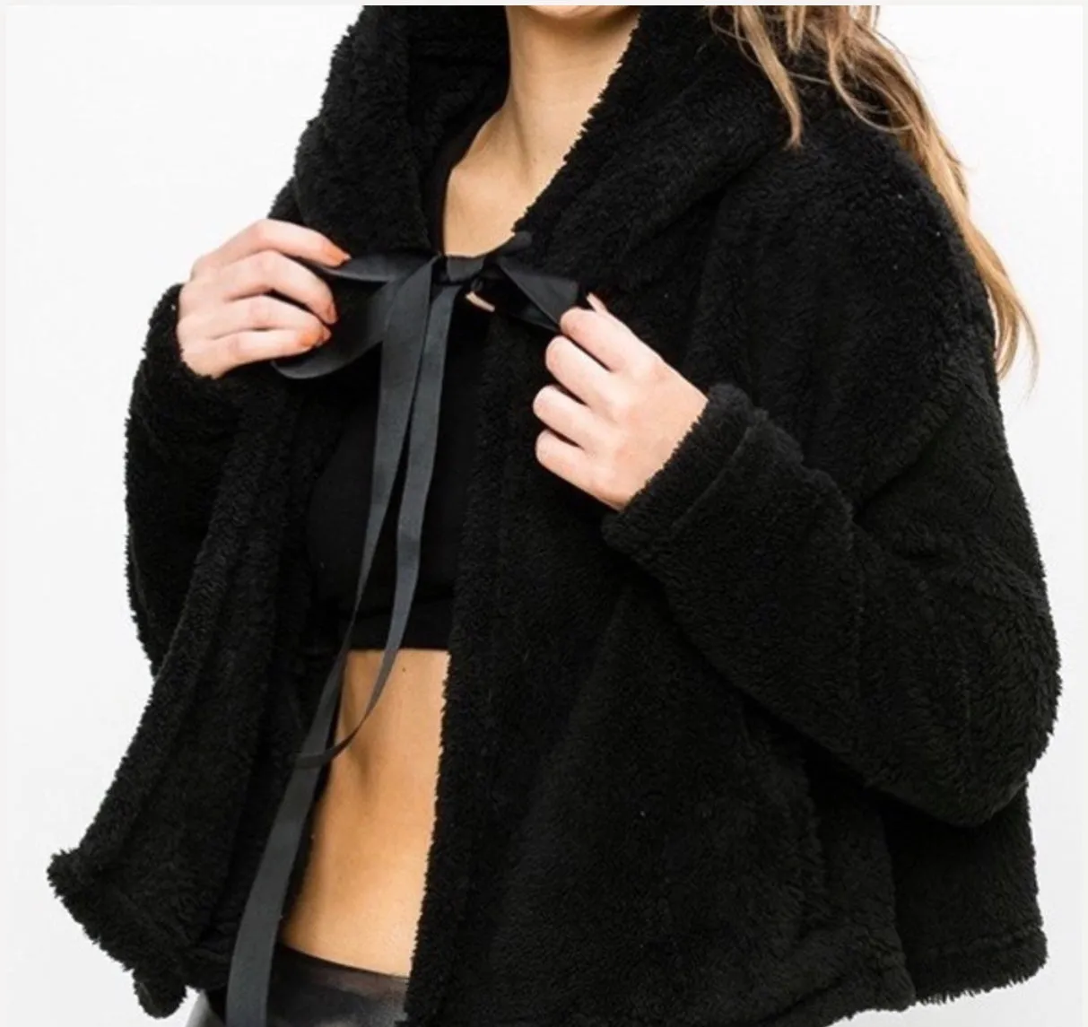 Black Teddy Bear Coat