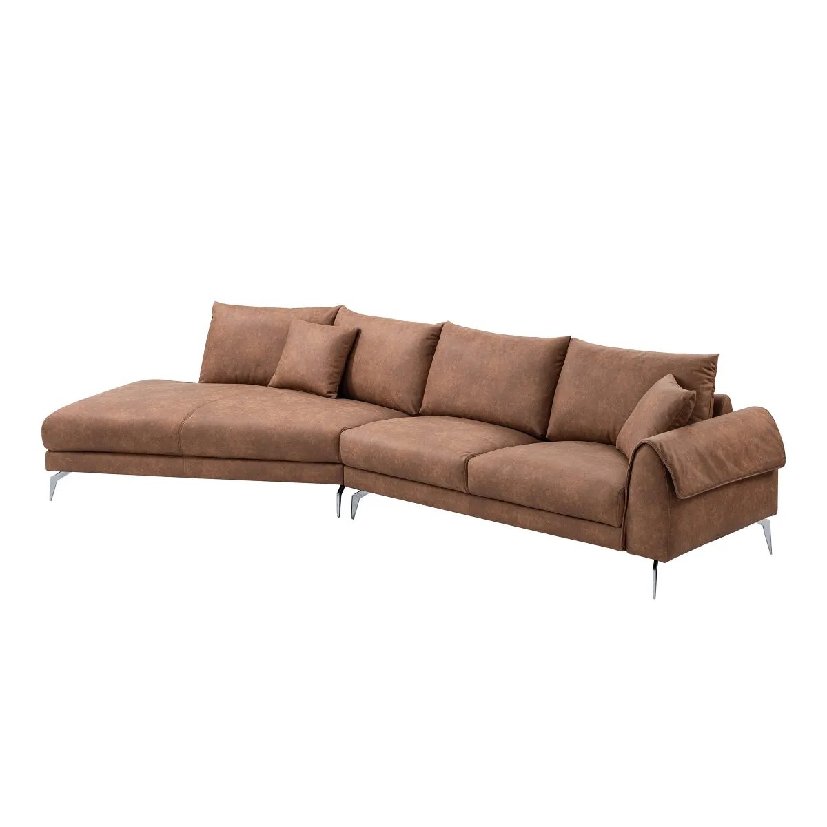 Blissful Retreat 2-piece Sectional with Left Side Chaise & 2 Pillows