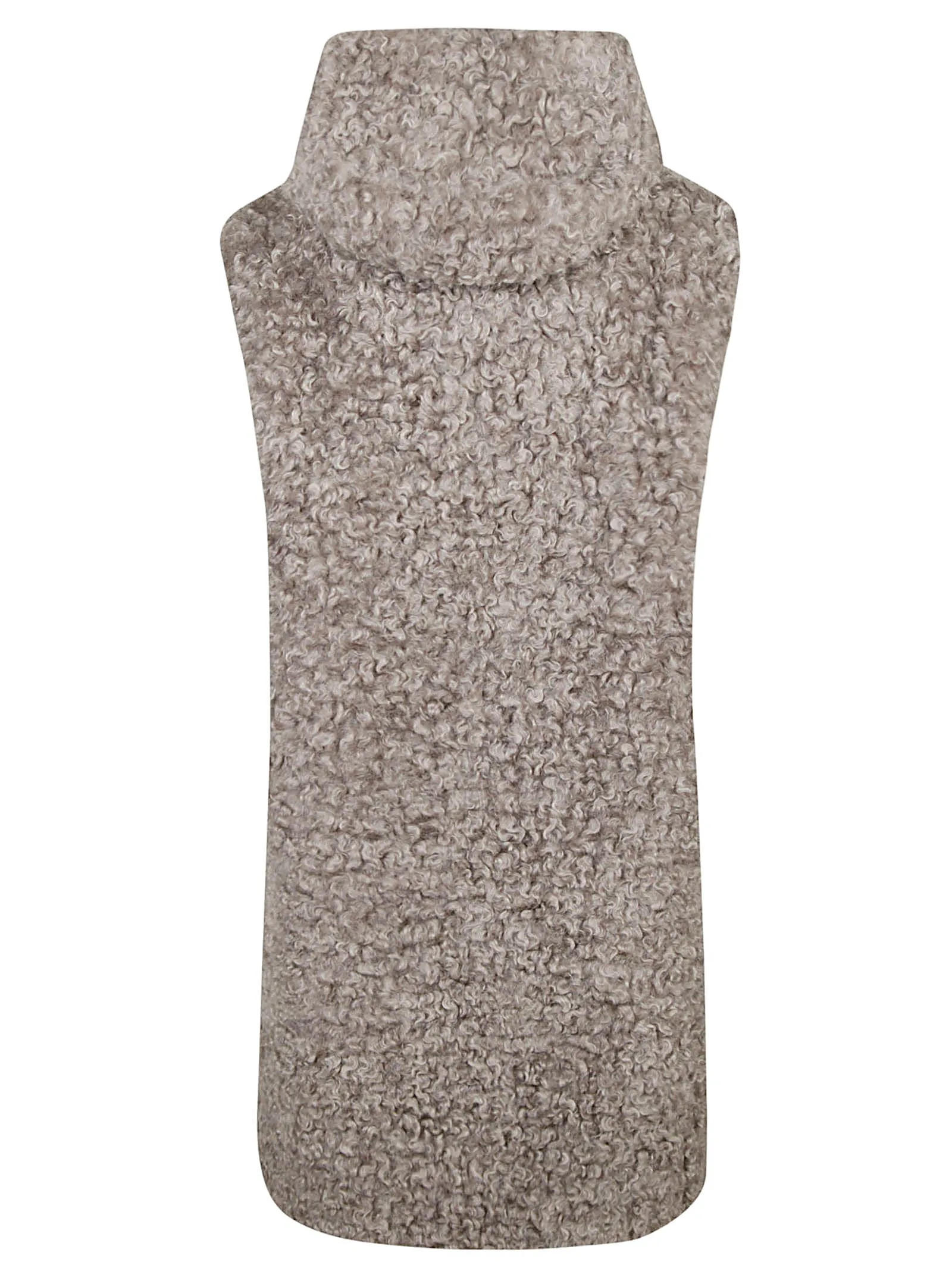 Brunello Cucinelli Teddy Sleeveless Hooded Coat