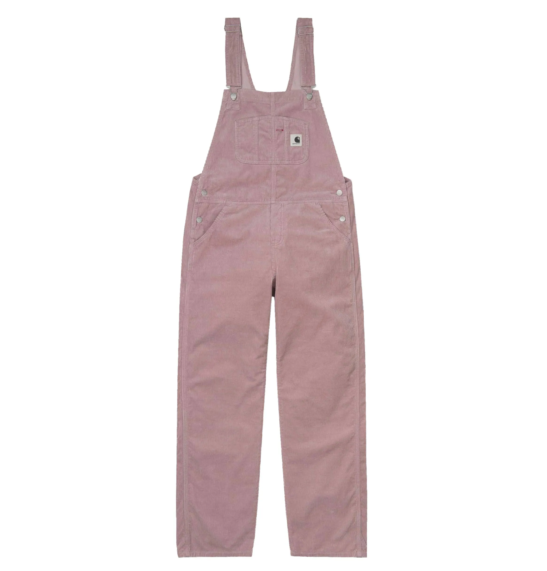 Carhartt WIP W' Bib Corduroy Overall Straight – Blush – Rinsed