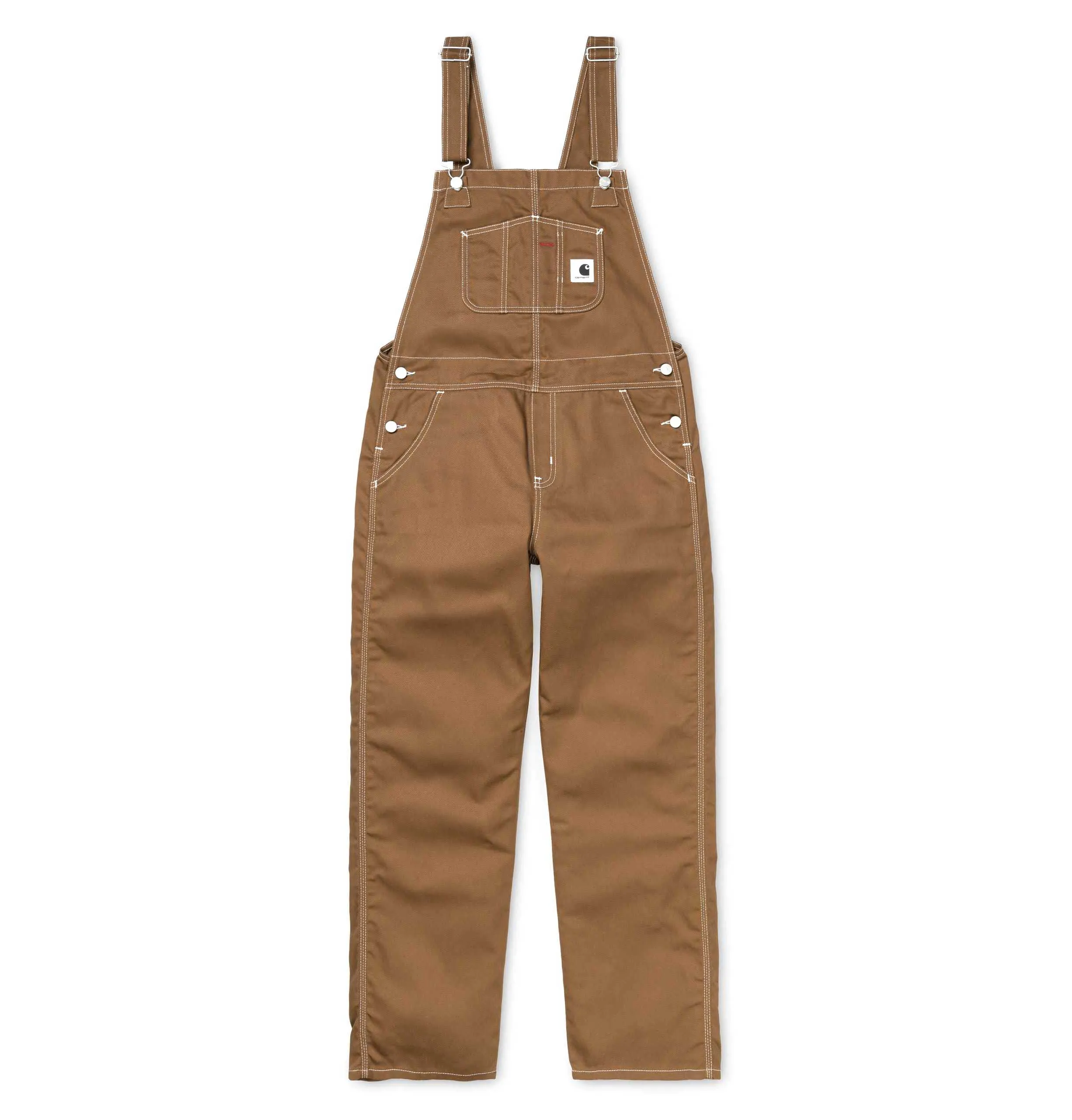 Carhartt WIP W' Bib Overall Straight – Hamilton Brown (Rigid)