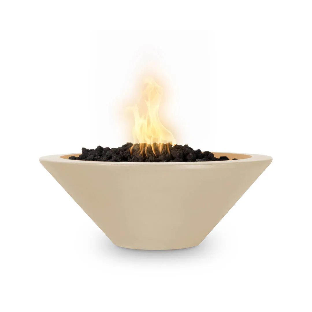 Cazo 24" Round Fire Bowl - GFRC Concrete - Fire Feature