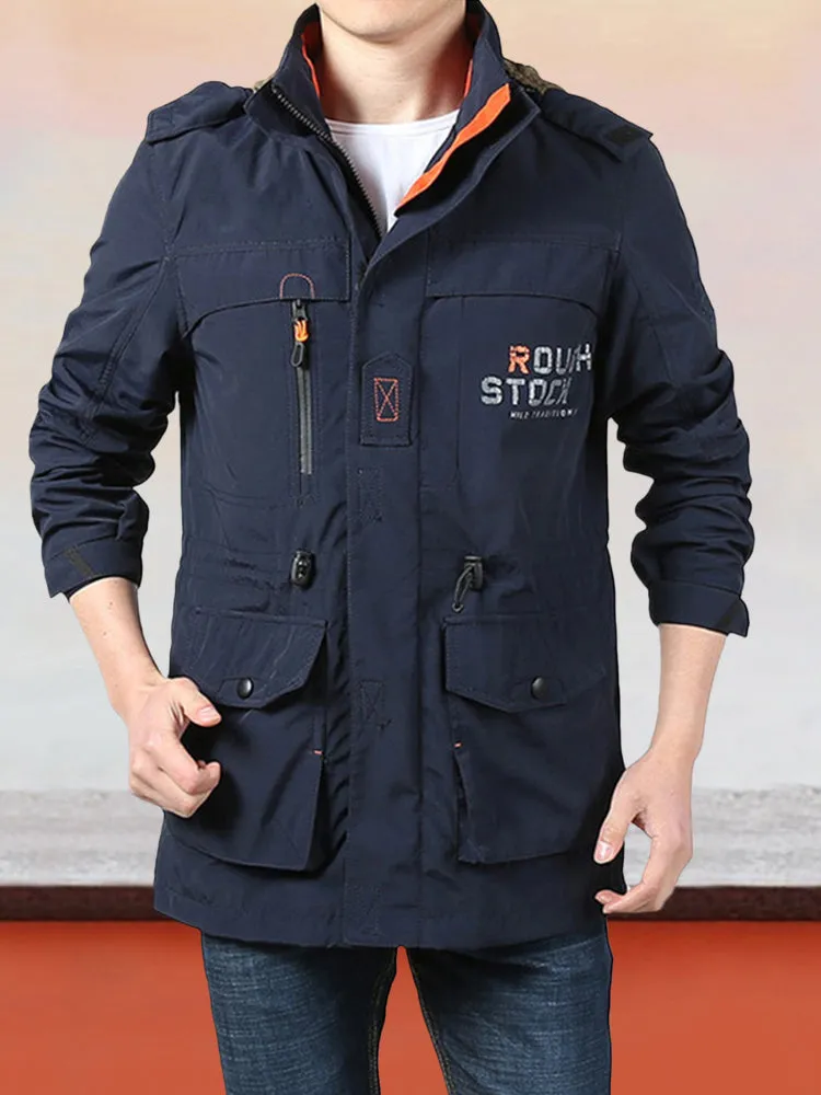 Coofandy Classic Casual Outdoor Hooded  Work Jacket