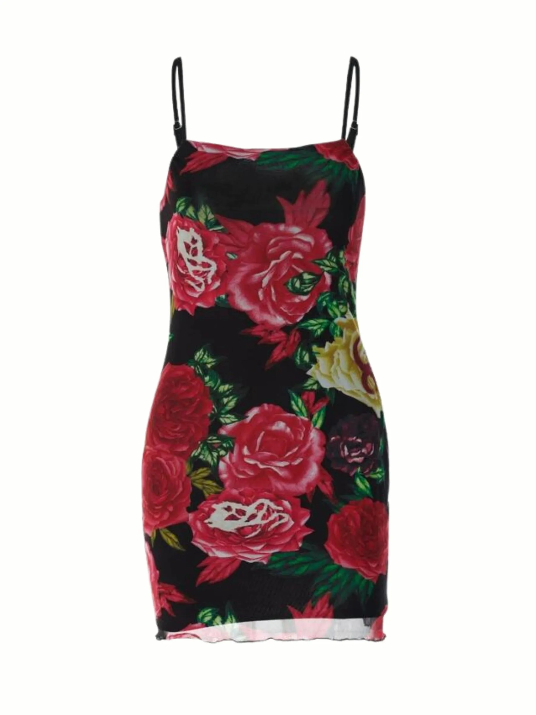 Daphney Mesh Floral Mini Dress