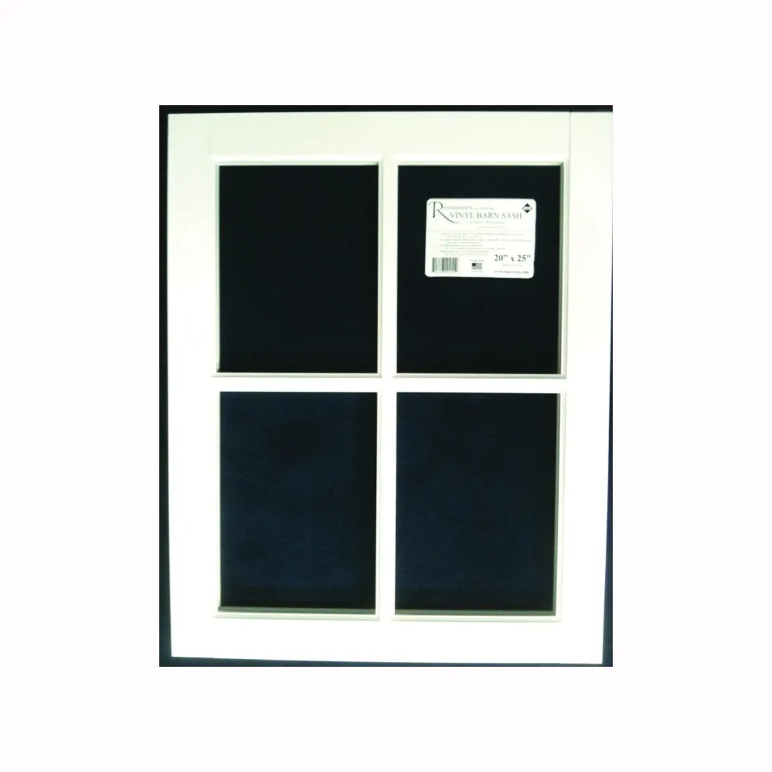 Duo-Corp Renaissance 2229BS Barn Sash Window, 22 in OAW, 29 in OAH, Vinyl Frame