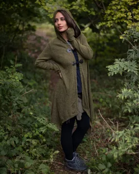 Elf Button Jacket Olive Green