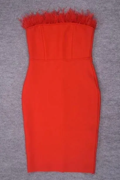 Erin Bodycon Dress - Lipstick Red