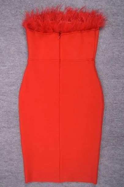 Erin Bodycon Dress - Lipstick Red