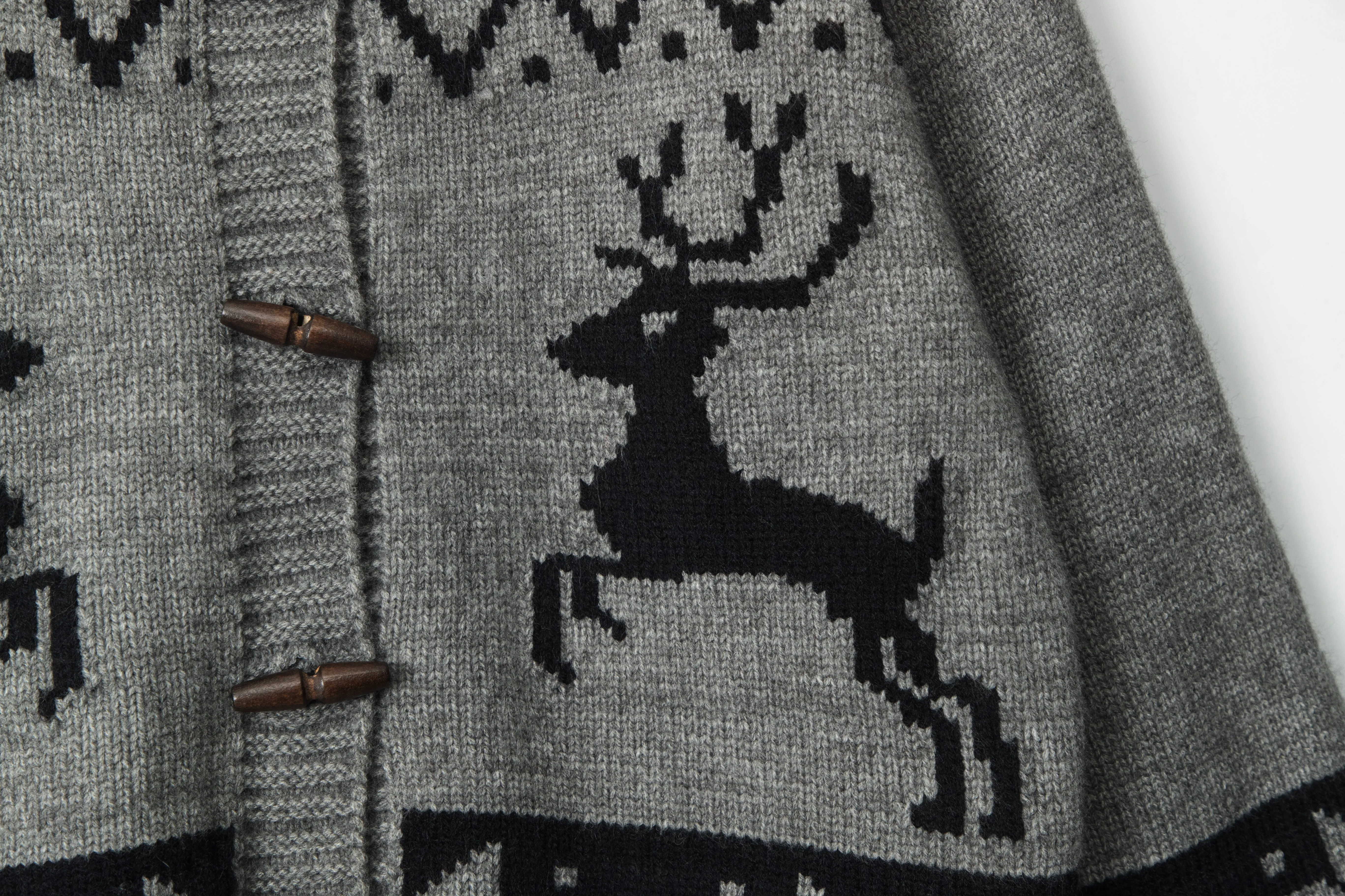 Faire Echo Cozy Reindeer Knit Cardigan