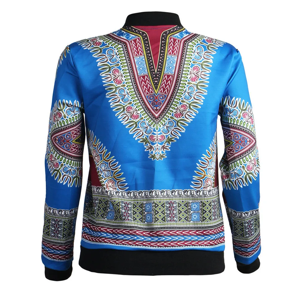 Fashion Women Dashiki Long Sleeve  African Print Dashiki