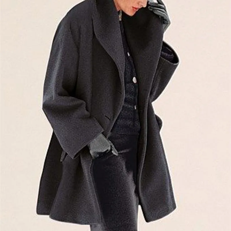 Fashion Women Short Overcoat