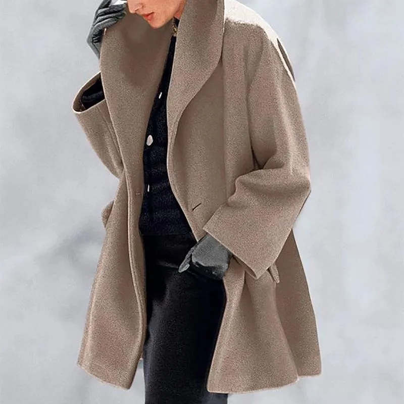 Fashion Women Short Overcoat