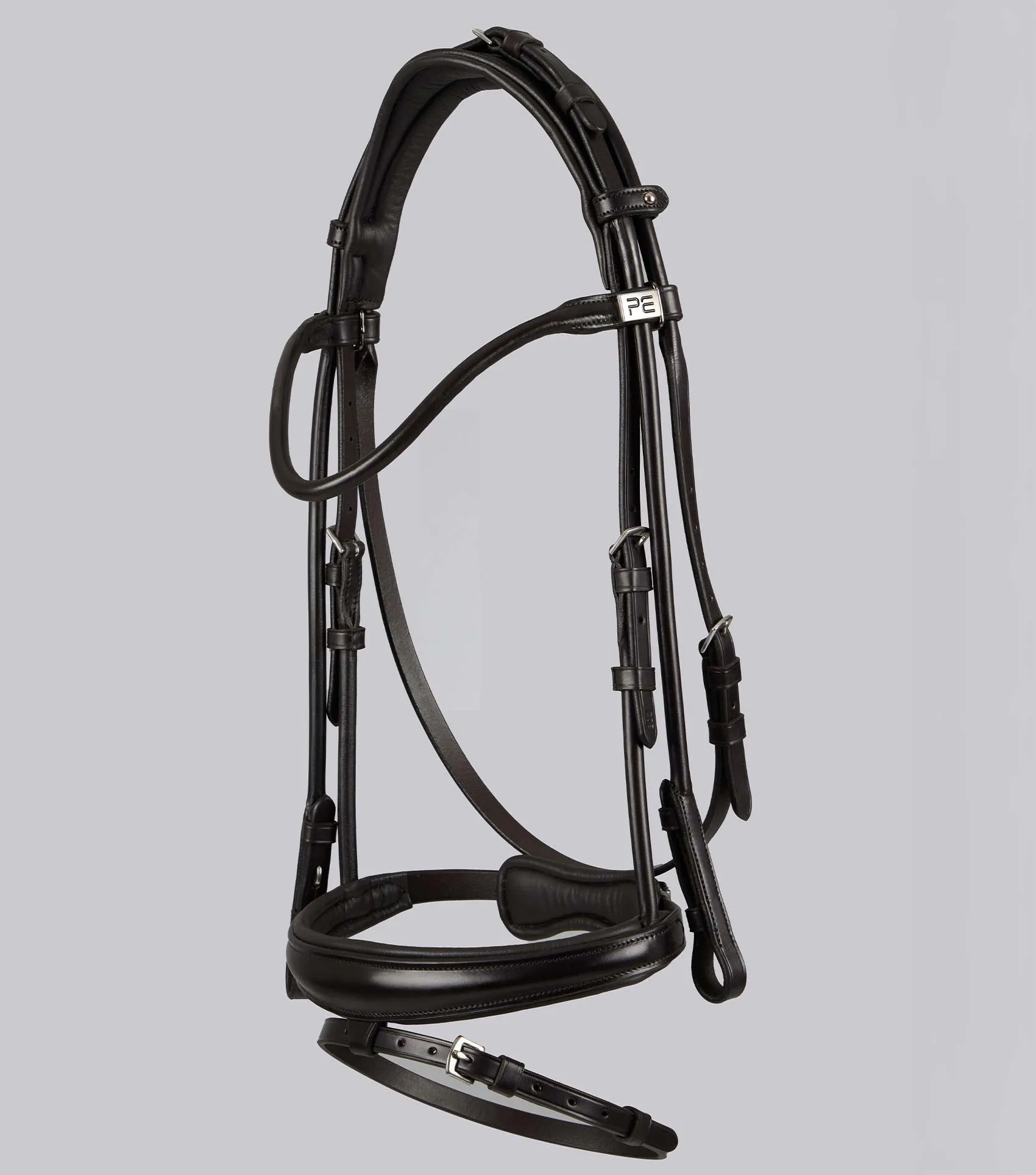 Finetti Rolled Leather Snaffle Bridle Brown