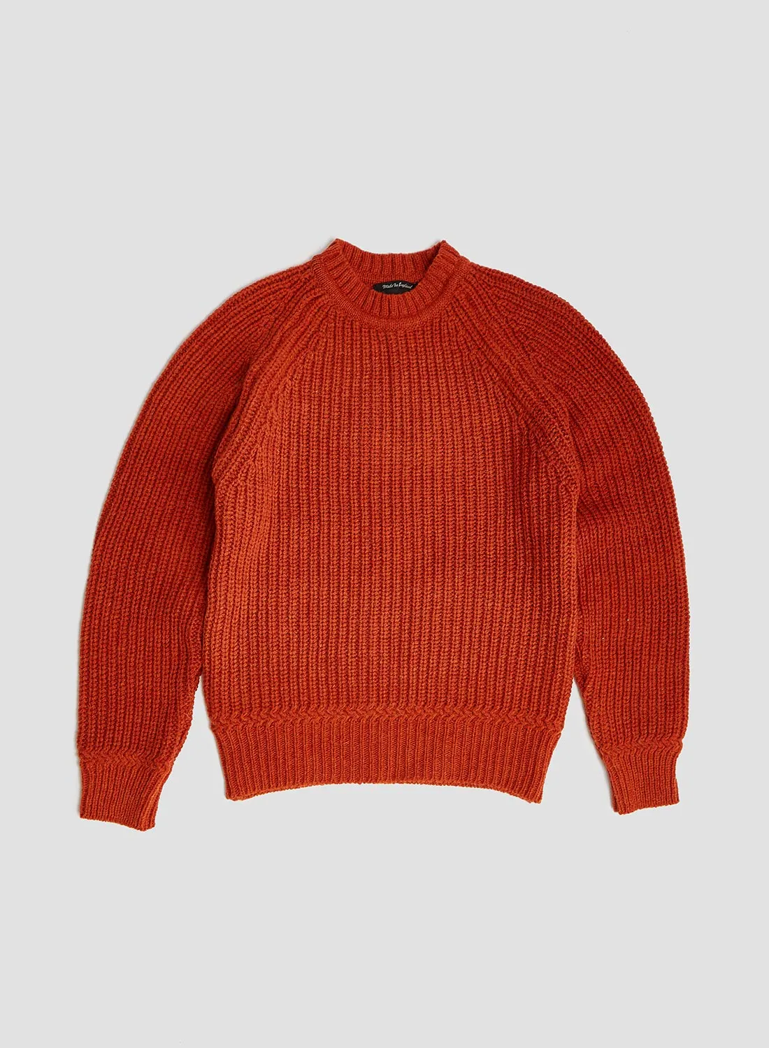 Fisherman Sweater in Pheasant Orange