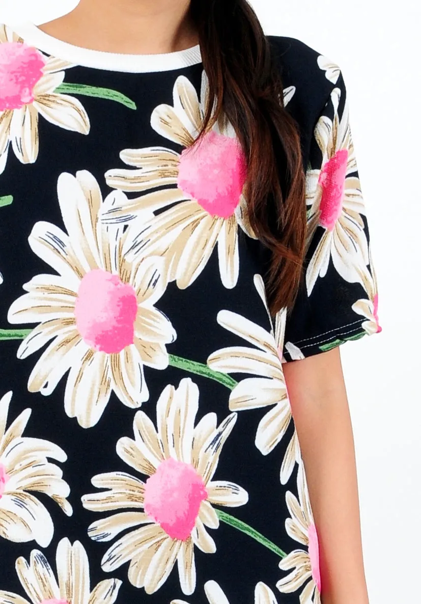 Floral Print Tee Dress