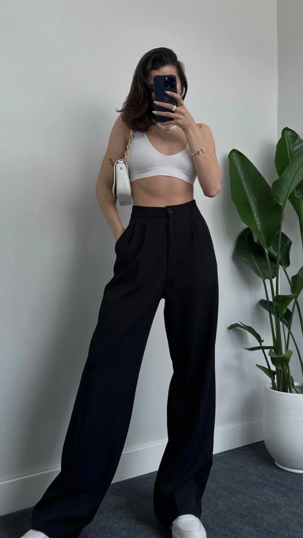 Formal Pleated Wide Leg Trouser