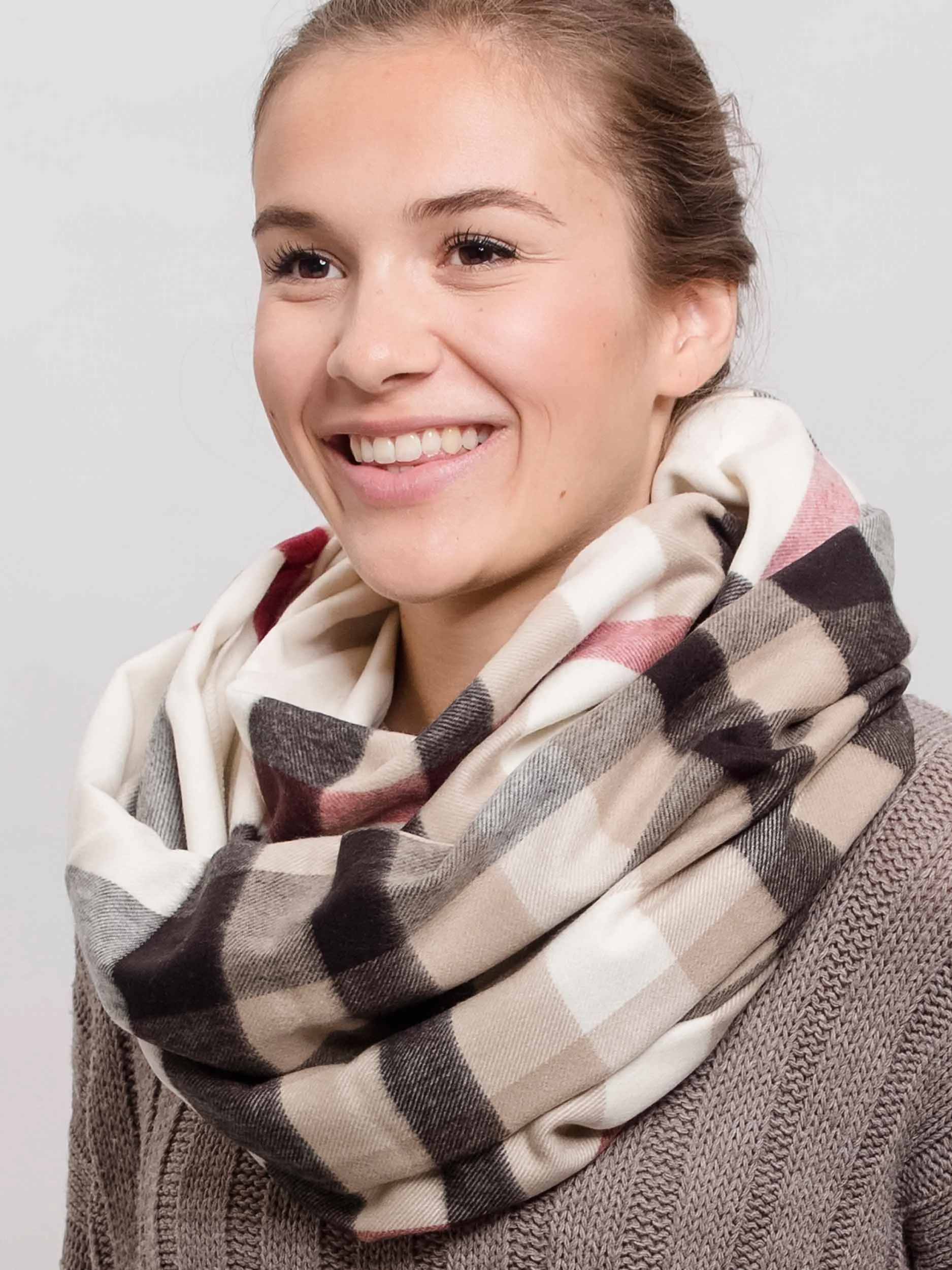 FRAAS Plaid Cashmink® Infinity Scarf