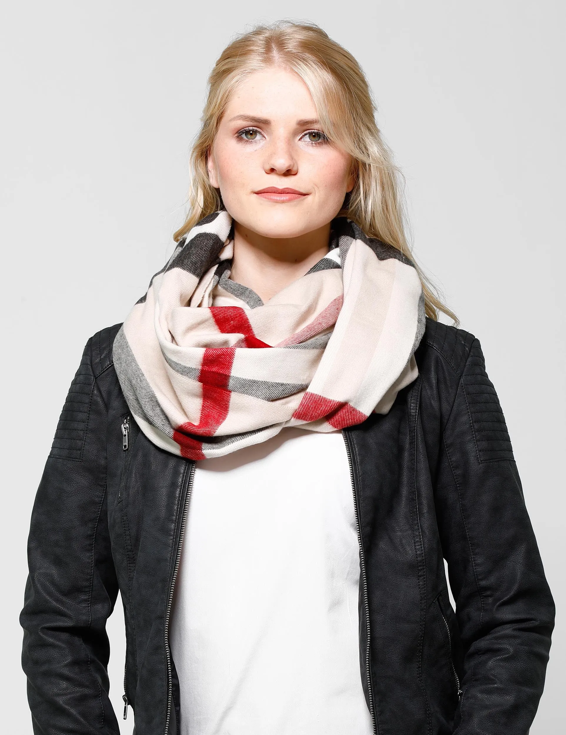 FRAAS Plaid Cashmink® Infinity Scarf