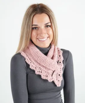 FREE Knitting Pattern Download - Lace Neck Warmer 3204