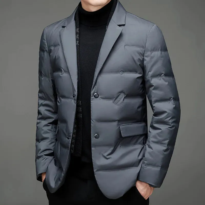 Funki Buys | Jackets | Men's Winter Warm Down Dress Blazer