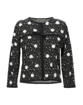 Giambattista Valli Women Cardigan Black 8 UK