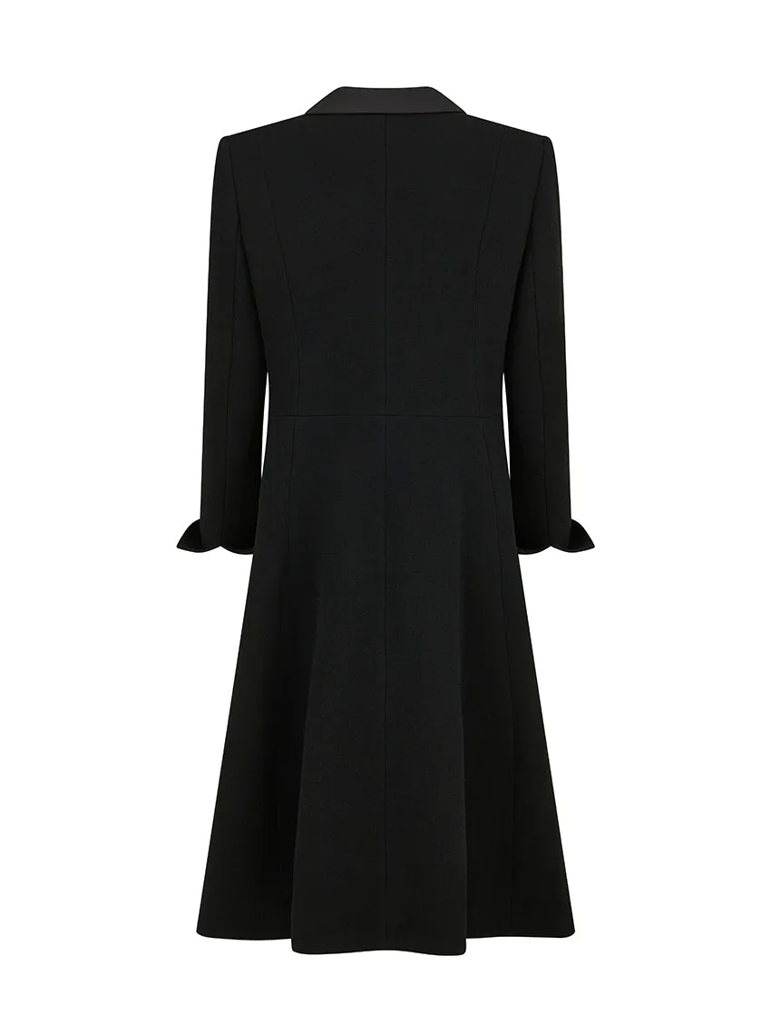 Hanna Wool Crepe Frock Coat