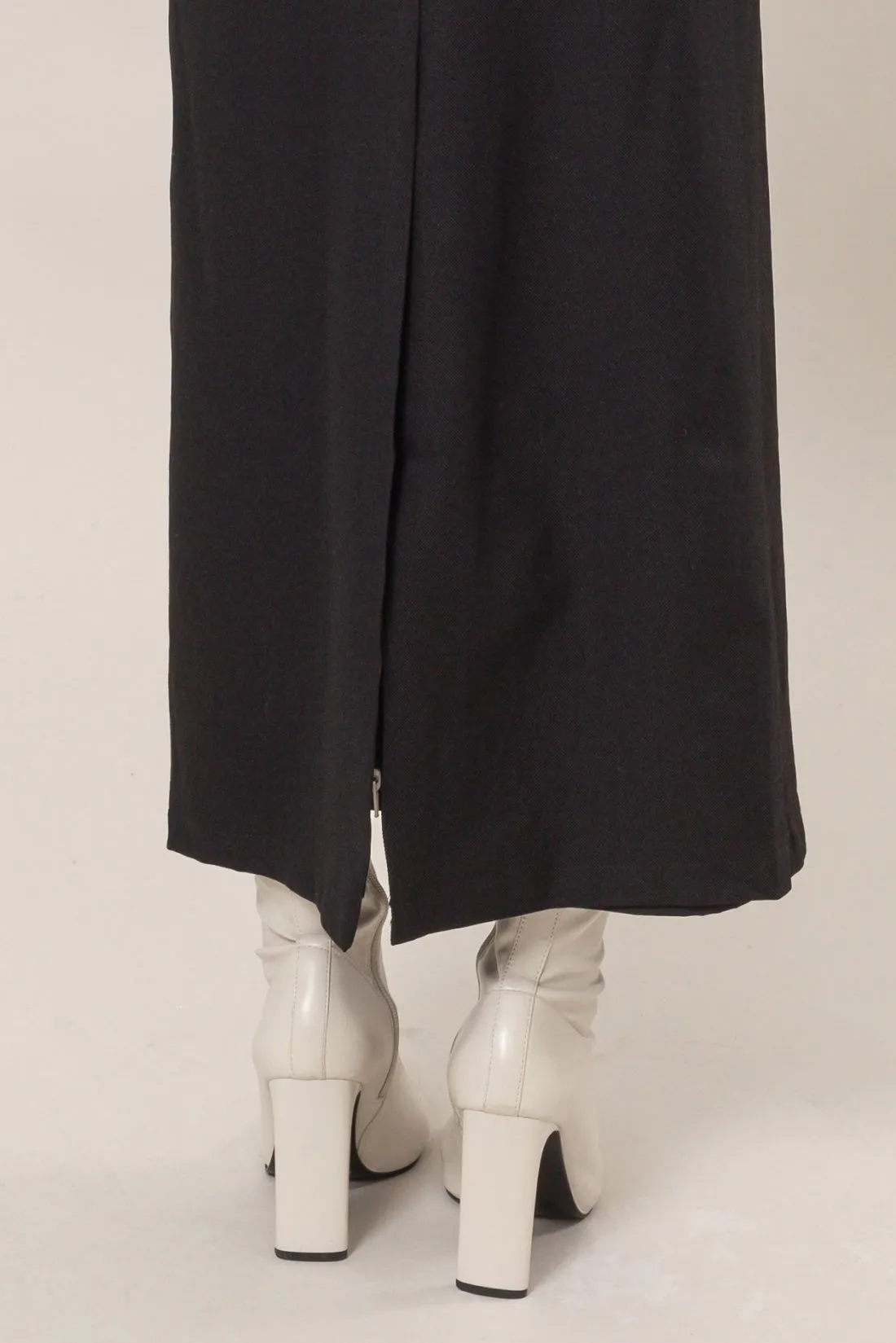 HF25C012-Pencil Midi Skirt